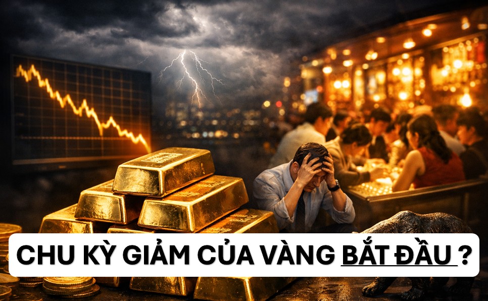 Cẩn thận với vàng Lịch sử cho thấy cú giảm có thể rất đau