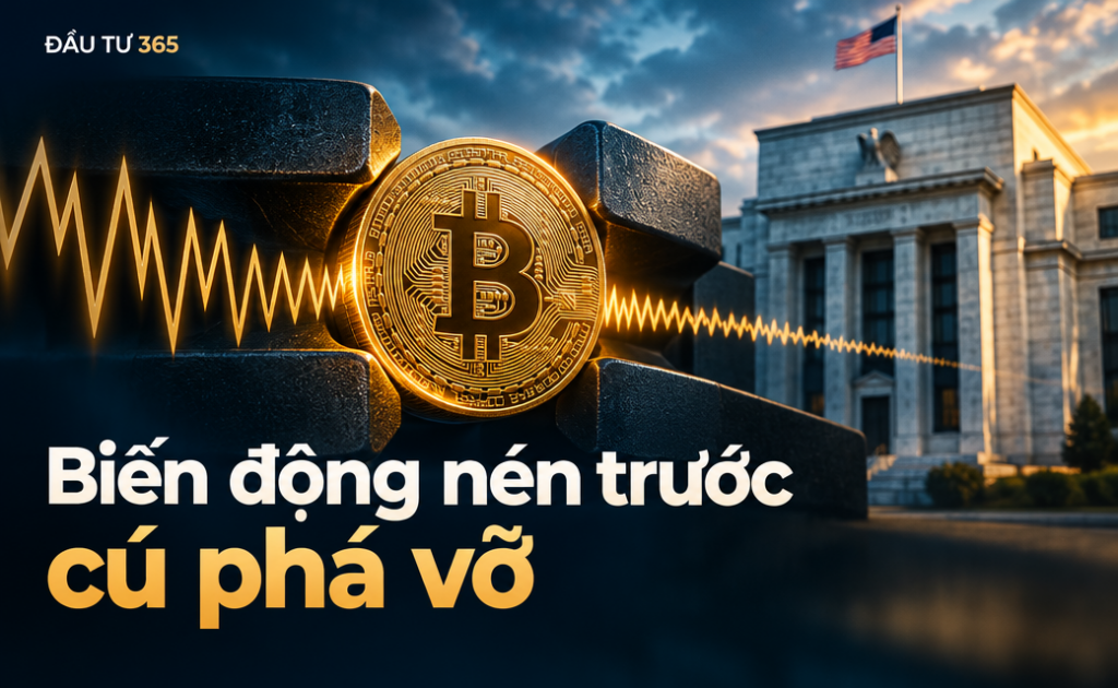Bitcoin volatility gần đáy 2026: vùng dao động hẹp báo hiệu gì trước quyết định Fed?