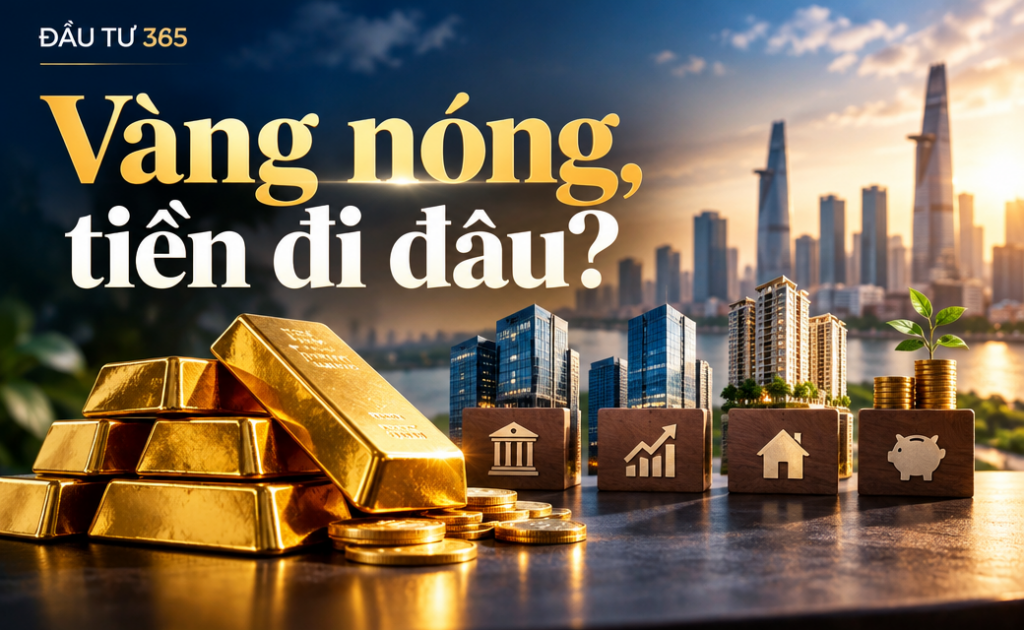 Giá vàng tiếp tục lập đỉnh: Nhà đầu tư Việt nên phân bổ tài sản thế nào giữa vàng, cổ phiếu ngân hàng, bất động sản và tiền gửi?