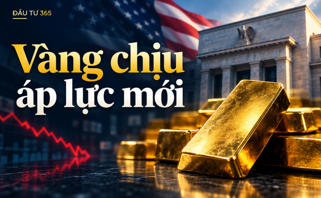 Vàng thế giới rơi xuống đáy 3 tháng, áp lực lãi suất Mỹ phủ bóng lên vàng SJC